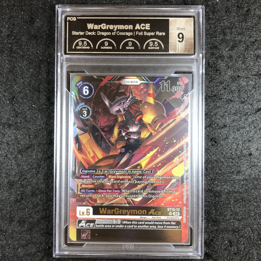 PCG 9 WarGreymon ACE- ST15-12 - Super Rare Starter Deck: Dragon of Courage 174