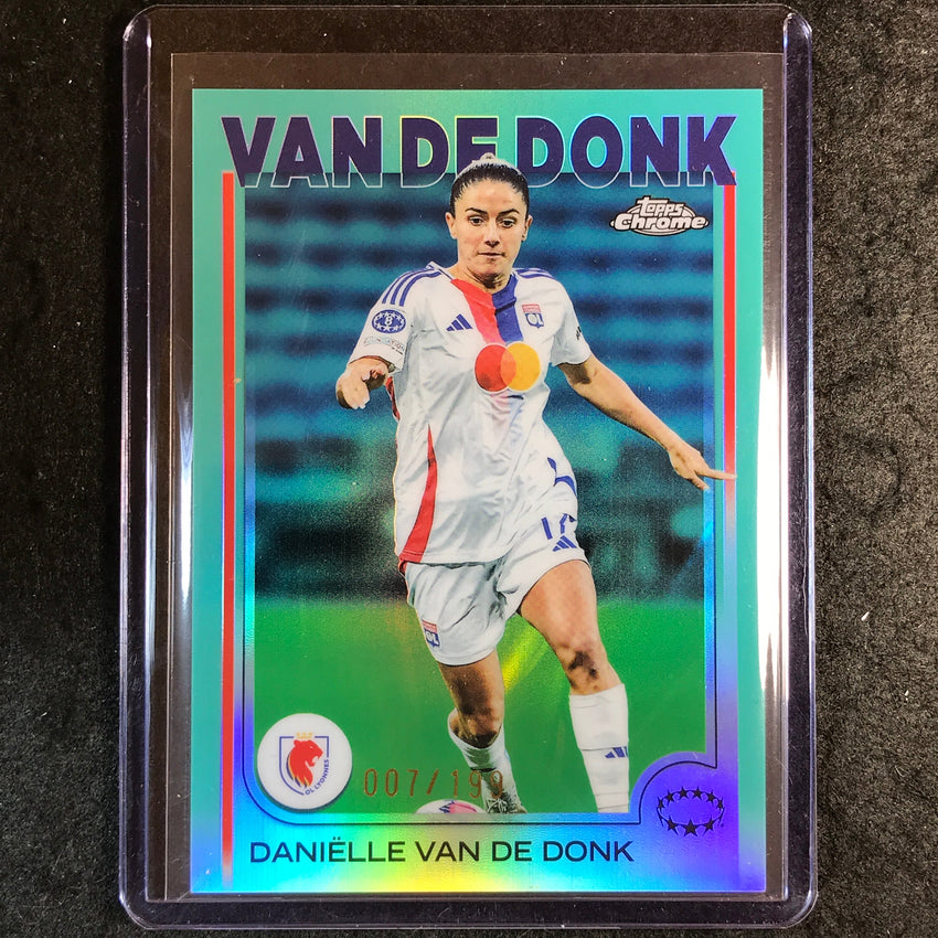 2024-25 Topps Chrome UEFA Women's DANIELLE VAN DE DONK Aqua /199 #65