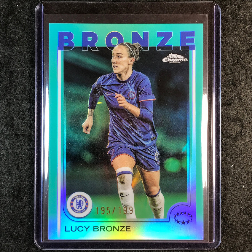 2024-25 Topps Chrome UEFA Women's LUCY BRONZE Aqua /199 #68