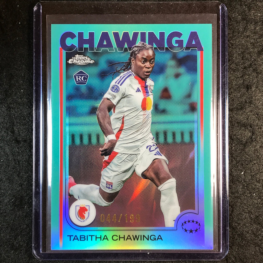 2024-25 Topps Chrome UEFA Women's TABITHA CHAWINGA Rookie Aqua /199 #76