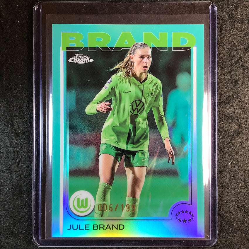 2024-25 Topps Chrome UEFA Women's JULE BRAND Aqua /199 #78
