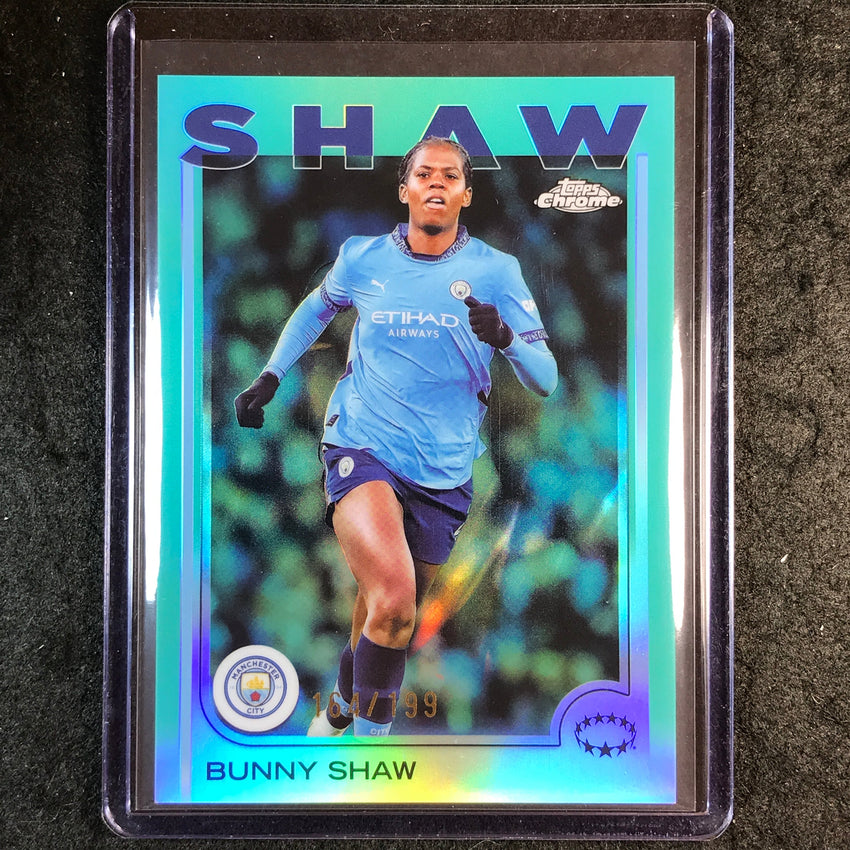 2024-25 Topps Chrome UEFA Women's BUNNY SHAW Aqua /199 #81