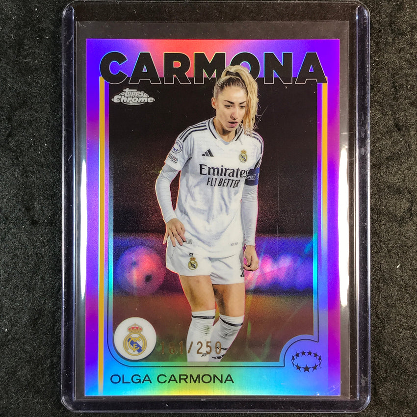 2024-25 Topps Chrome UEFA Women's OLGA CARMONA Pink /250 #12