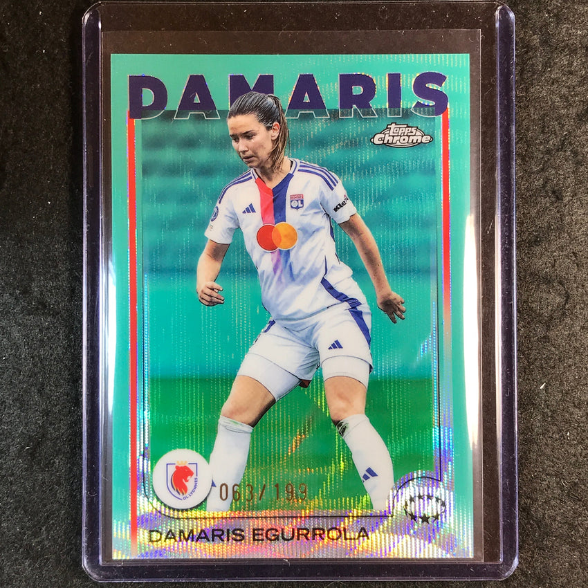 2024-25 Topps Chrome UEFA Women's DAMARIS EGURROLA Aqua Wave /199 #4