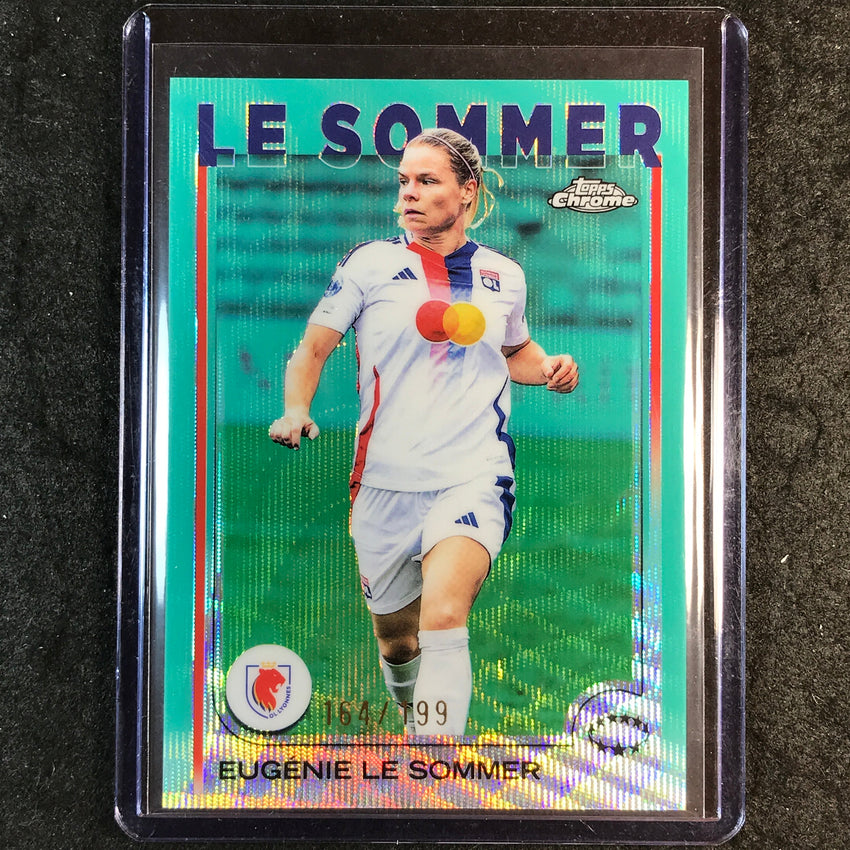 2024-25 Topps Chrome UEFA Women's EUGENIE LE SOMMER Aqua Wave /199 #39