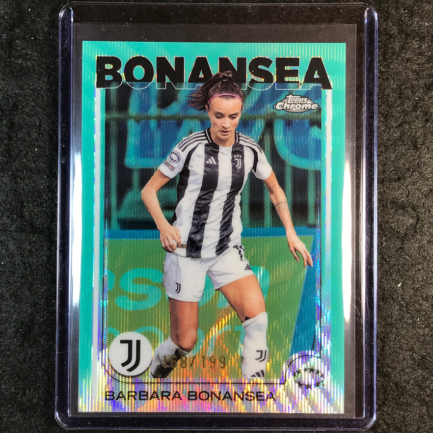 2024-25 Topps Chrome UEFA Women's BARBARA BONANSEA Aqua Wave /199 #47