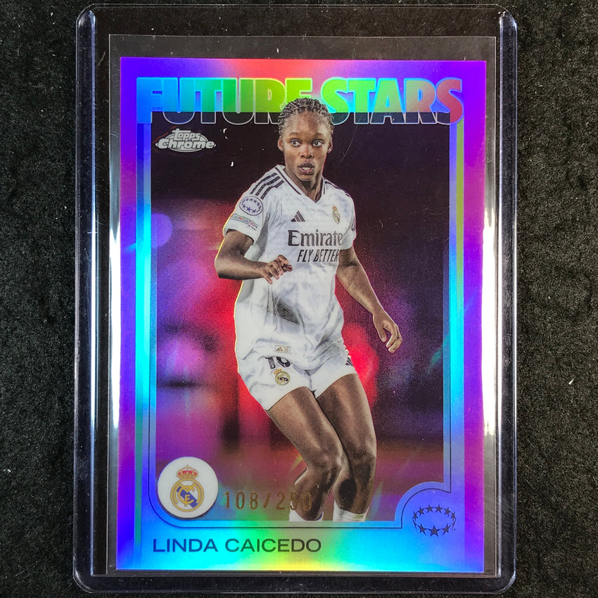 2024-25 Topps Chrome UEFA Women's LINDA CAICEDO Future Stars Pink /250 #18