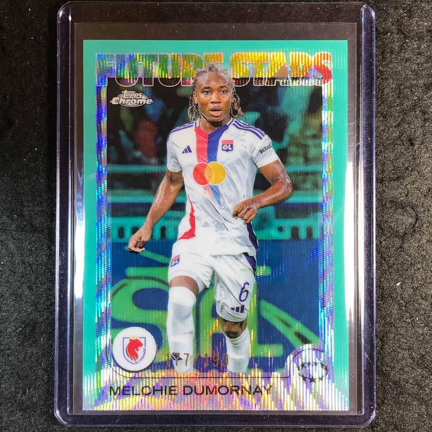 2024-25 Topps Chrome UEFA Women's MELCHIE DUMORNAY Future Aqua Wave /199 #59