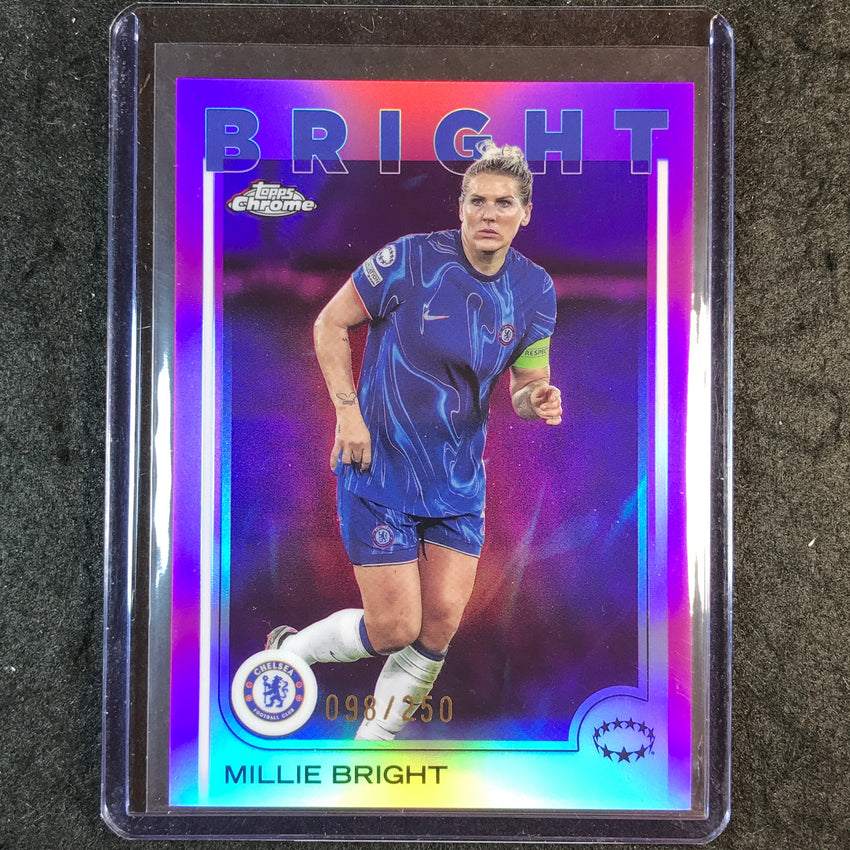2024-25 Topps Chrome UEFA Women's MILLIE BRIGHT Pink /250 #19