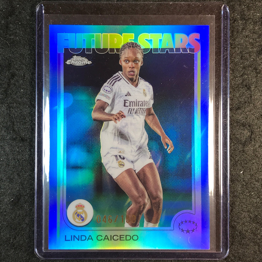 2024-25 Topps Chrome UEFA Women's LINDA CAICEDO Future Stars Blue 46/150 #18