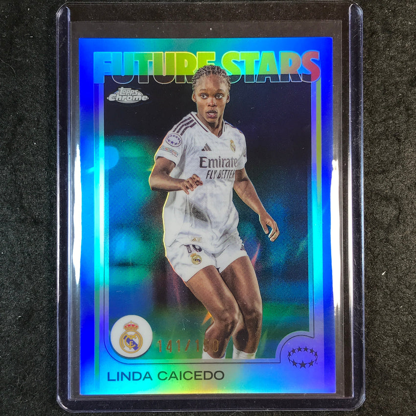 2024-25 Topps Chrome UEFA Women's LINDA CAICEDO Future Stars Blue 141/150 #18