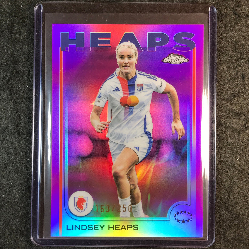 2024-25 Topps Chrome UEFA Women's LINDSEY HEAPS Pink /250 #26