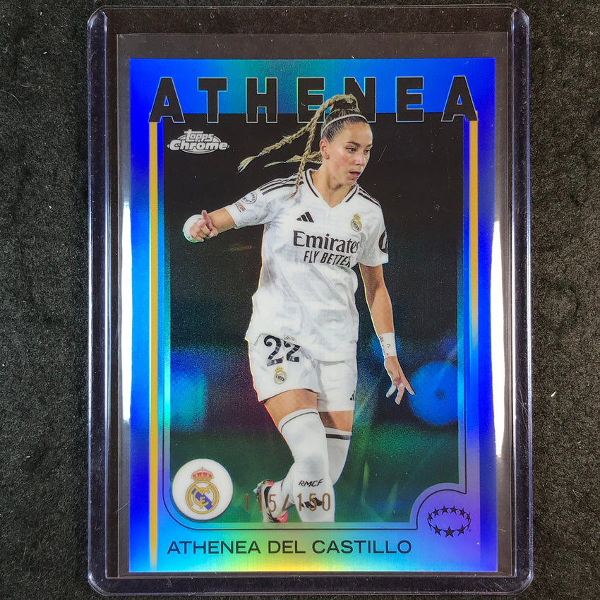 2024-25 Topps Chrome UEFA Women's ATHENEA DEL CASTILLO Base Blue 115/150 #24