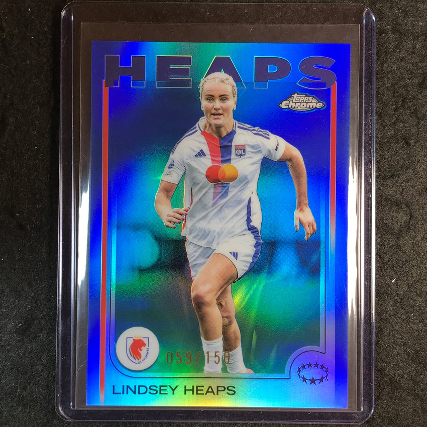 2024-25 Topps Chrome UEFA Women's LINDSEY HEAPS Base Blue 59/150 #26
