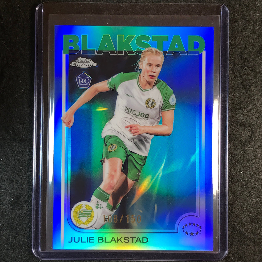 2024-25 Topps Chrome UEFA Women's JULIE BLAKSTAD Rookie Base Blue 108/150 #27
