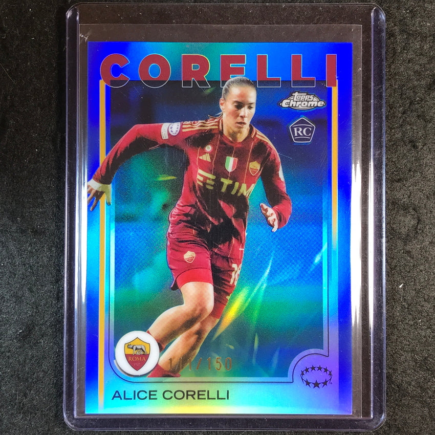 2024-25 Topps Chrome UEFA Women's ALICE CORELLI Rookie Base Blue 111/150 #28