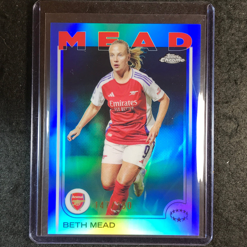 2024-25 Topps Chrome UEFA Women's BETH MEAD Base Blue 147/150 #29