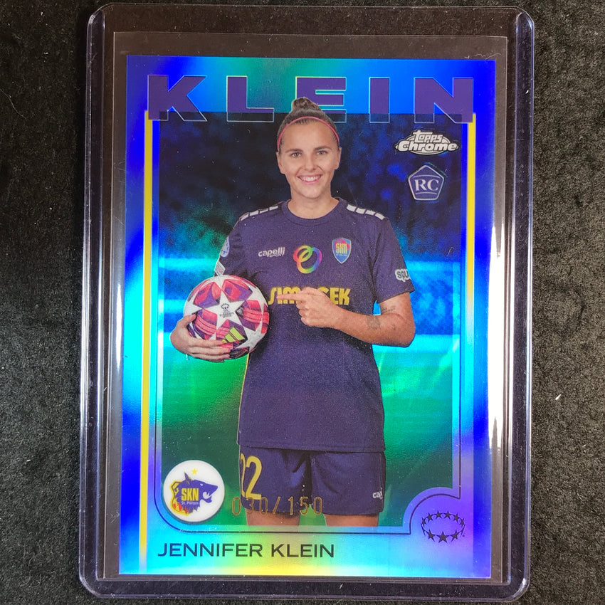 2024-25 Topps Chrome UEFA Women's JENNIFER KLEIN Rookie Base Blue 30/150 #30