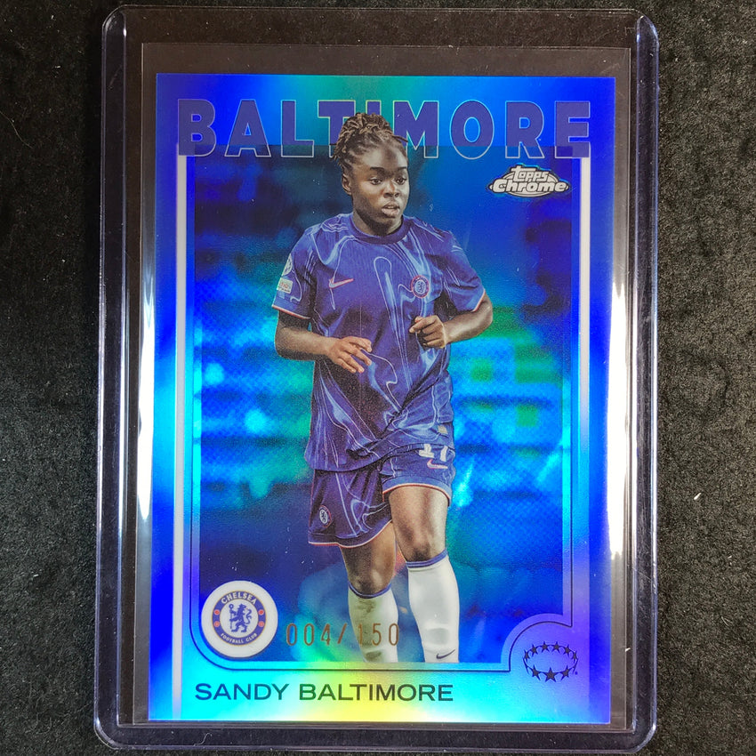 2024-25 Topps Chrome UEFA Women's SANDY BALTIMORE Base Blue 4/150 #32