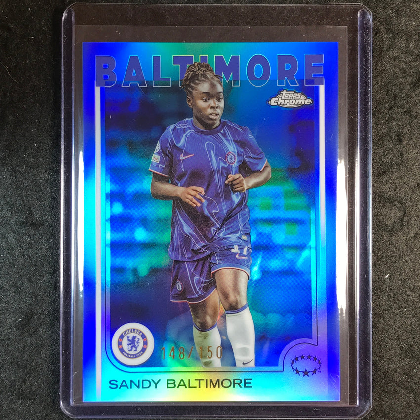 2024-25 Topps Chrome UEFA Women's SANDY BALTIMORE Base Blue 148/150 #32