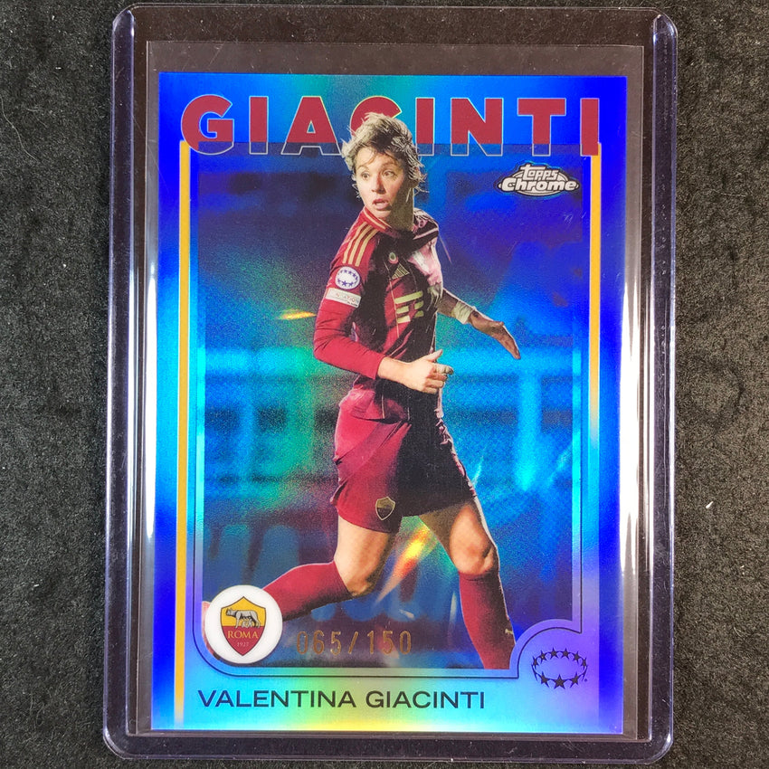 2024-25 Topps Chrome UEFA Women's VALENTINA GIACINTI Base Blue 65/150 #45