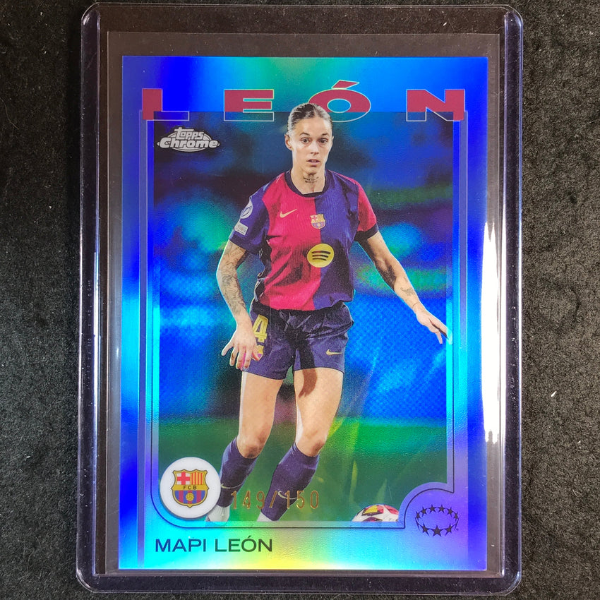 2024-25 Topps Chrome UEFA Women's MAPI LEON Base Blue 149/150 #63