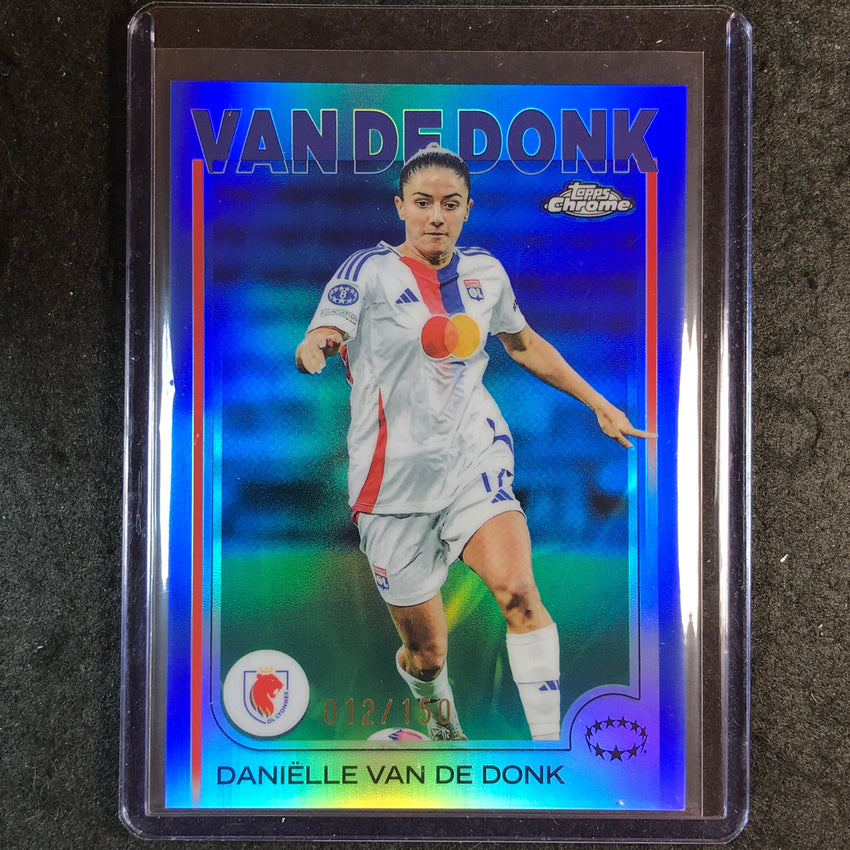 2024-25 Topps Chrome UEFA Women's DANIELLE VAN DE DONK Base Blue 12/150 #65