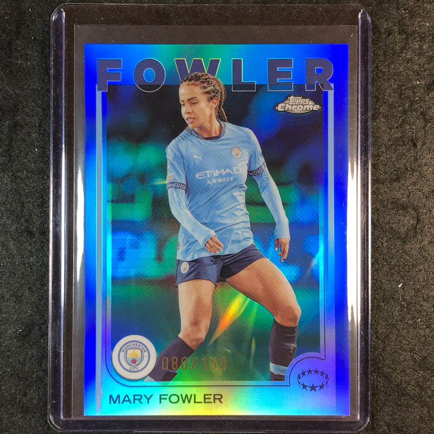 2024-25 Topps Chrome UEFA Women's MARY FOWLER Base Blue 80/150 #69