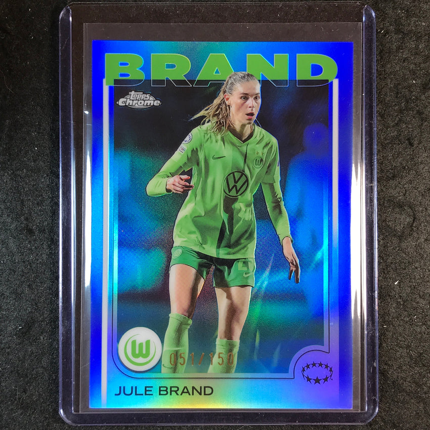 2024-25 Topps Chrome UEFA Women's JULE BRAND Base Blue 51/150 #78