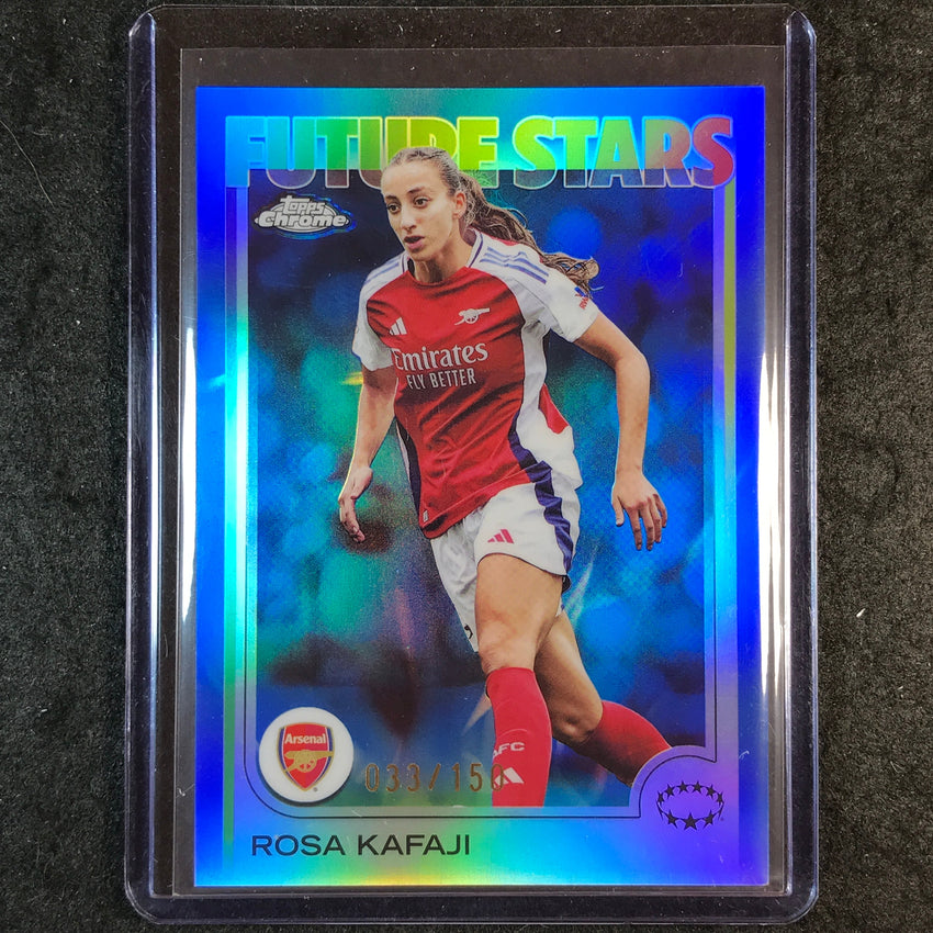 2024-25 Topps Chrome UEFA Women's ROSA KAFAJI Future Stars Blue 33/150 #89