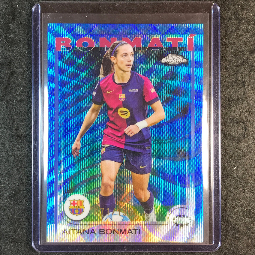 2024-25 Topps Chrome UEFA Women's AITANA BONMATI Base Blue Wave 71/150 #1
