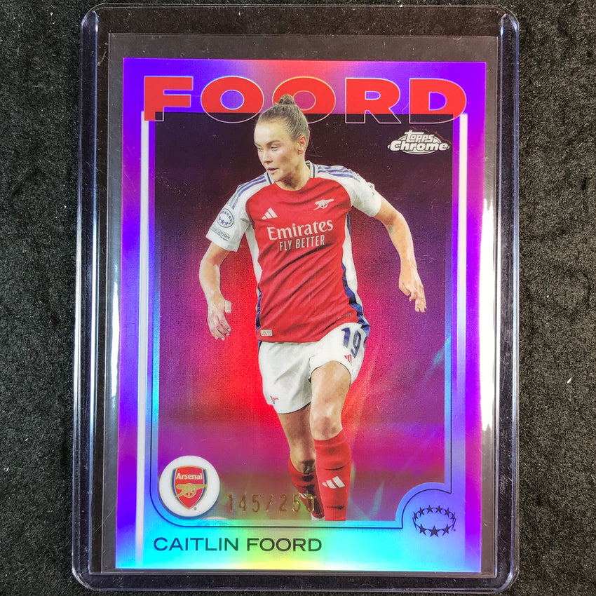 2024-25 Topps Chrome UEFA Women's CAITLIN FOORD Pink /250 #35
