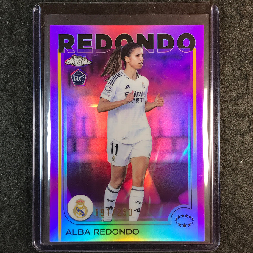 2024-25 Topps Chrome UEFA Women's ALBA REDONDO Rookie Pink /250 #37