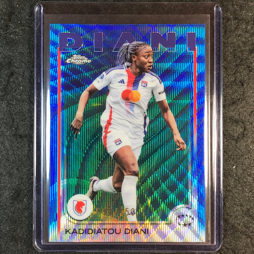 2024-25 Topps Chrome UEFA Women's KADIDIATOU DIANI Base Blue Wave 95/150 #86
