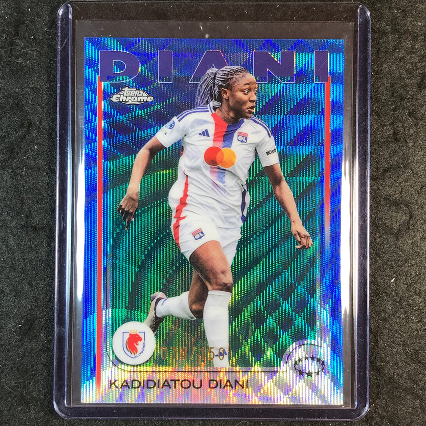 2024-25 Topps Chrome UEFA Women's KADIDIATOU DIANI Base Blue Wave 74/150 #86