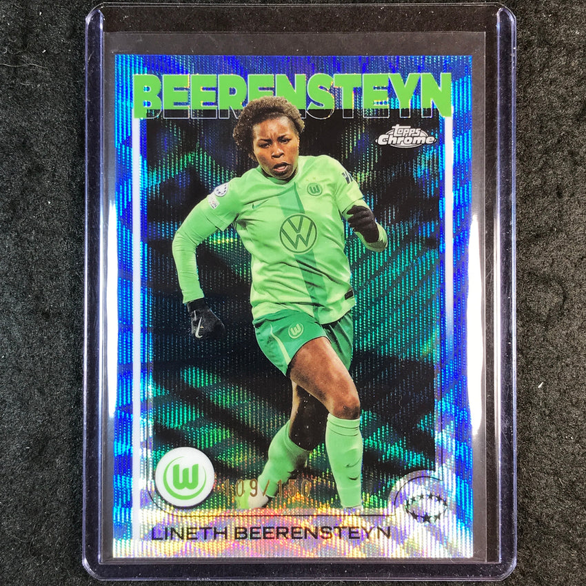 2024-25 Topps Chrome UEFA Women's LINETH BEERENSTEYN Base Blue Wave 109/150 #99