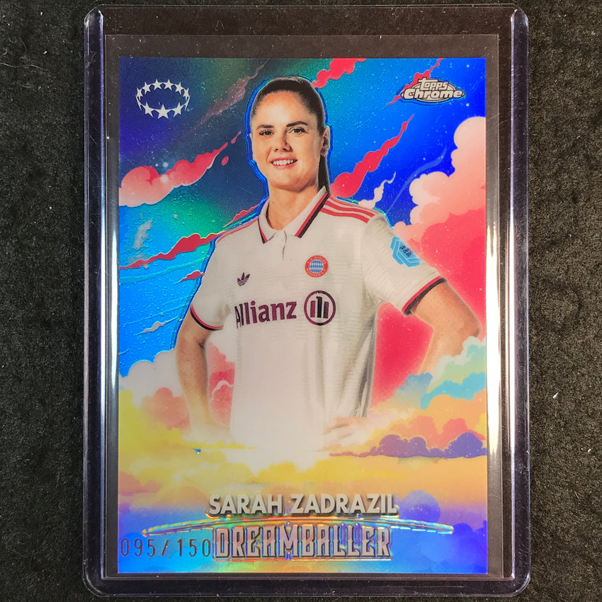 2024-25 Topps Chrome UEFA Women's SARAH ZADRAZIL Dreamballer Blue 95/150 #3