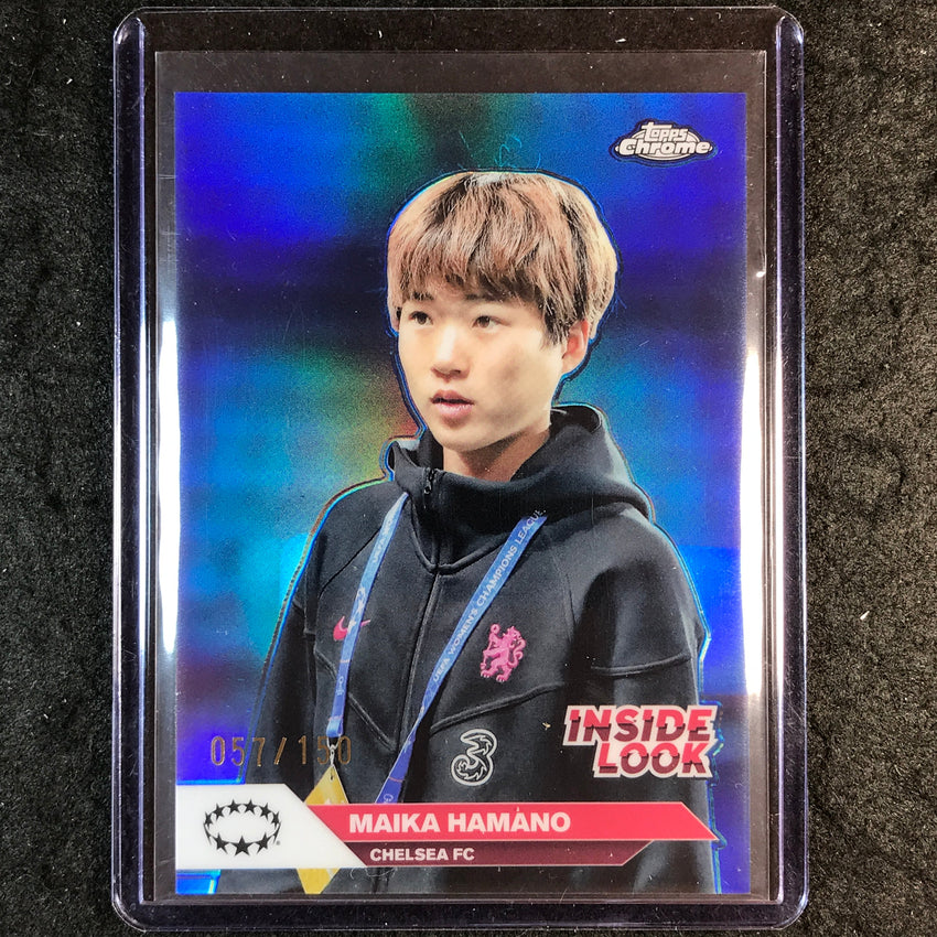 2024-25 Topps Chrome UEFA Women's MAIKA HAMANO Inside Look Blue 57/150 #2