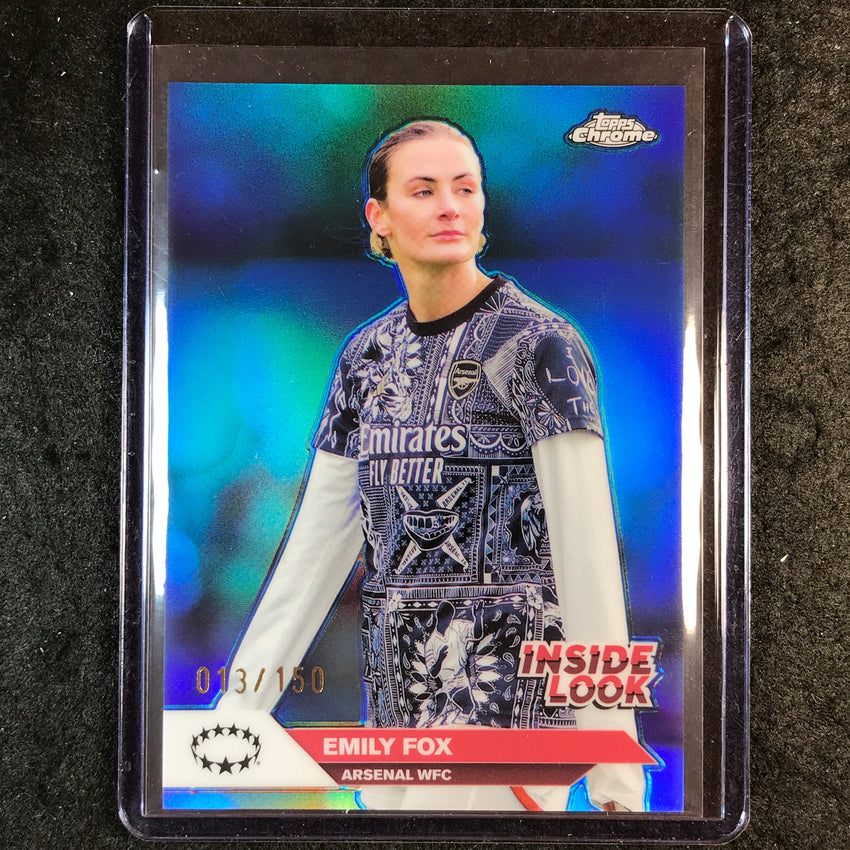 2024-25 Topps Chrome UEFA Women's EMILY FOX Inside Look Blue 13/150 #8