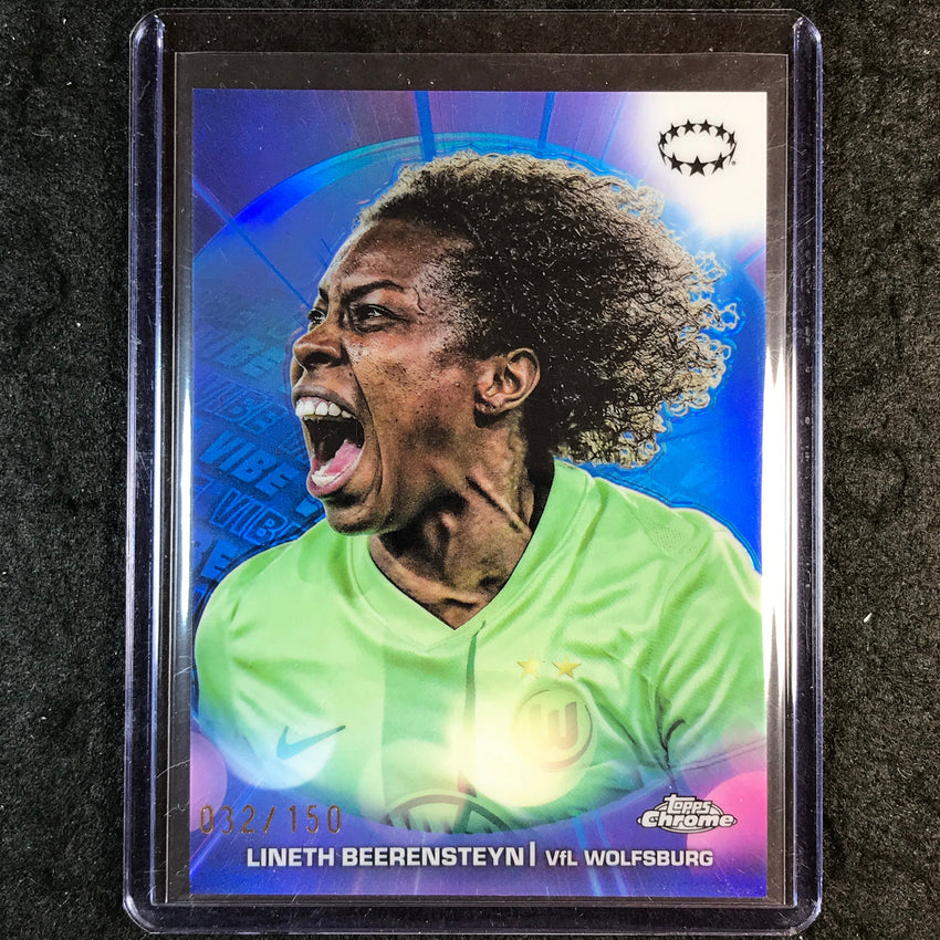 2024-25 Topps Chrome UEFA Women's LINETH BEERENSTEYN Vibe Blue 32/150 #11