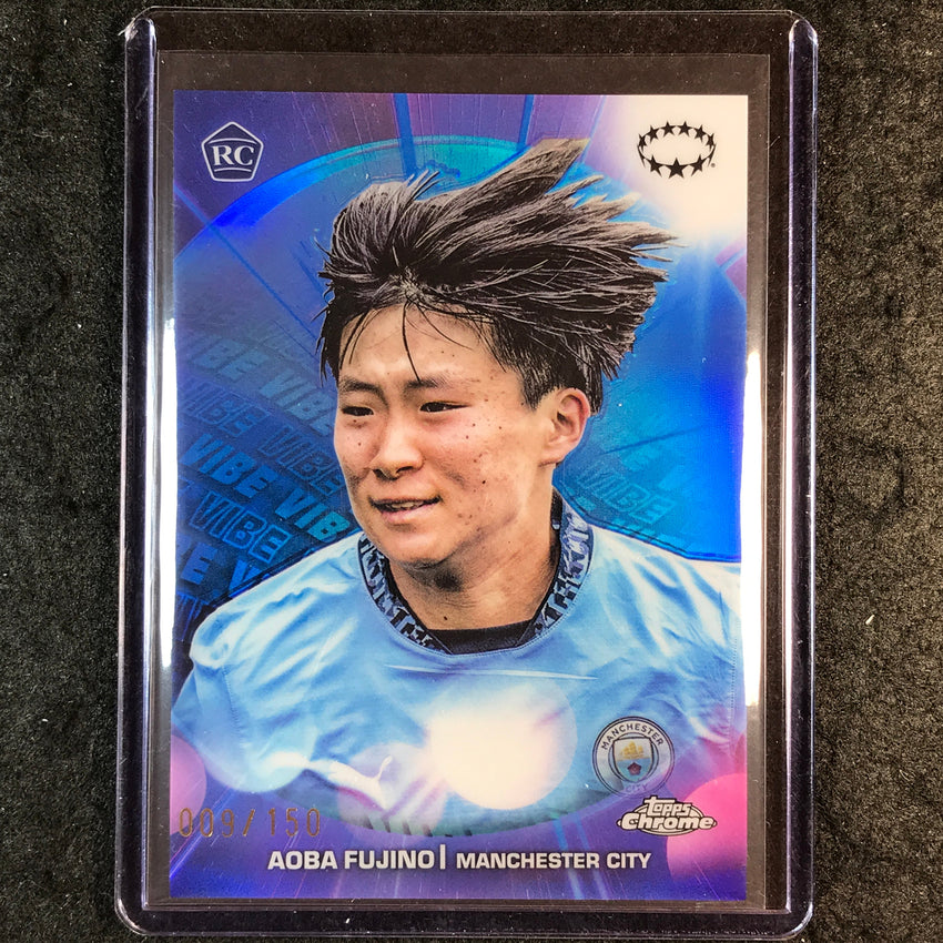 2024-25 Topps Chrome UEFA Women's AOBA FUJINO Vibe Rookie Blue 9/150 #17