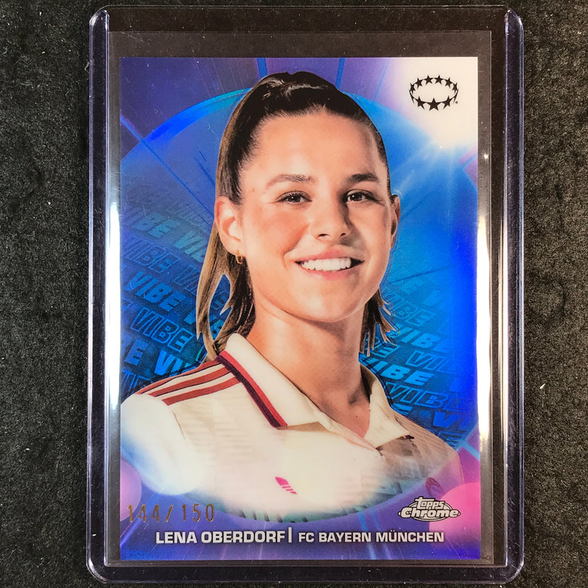 2024-25 Topps Chrome UEFA Women's LENA OBERDORF Vibe Blue 144/150 #18