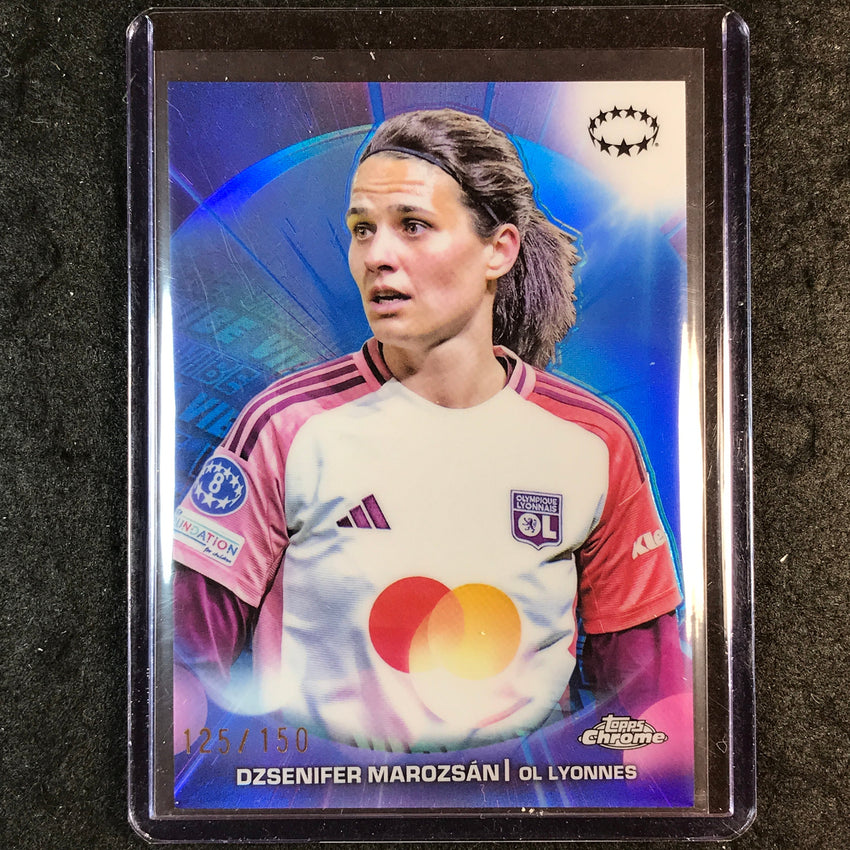 2024-25 Topps Chrome UEFA Women's DZSENIFER MAROZSAN Vibe Blue 125/150 #21