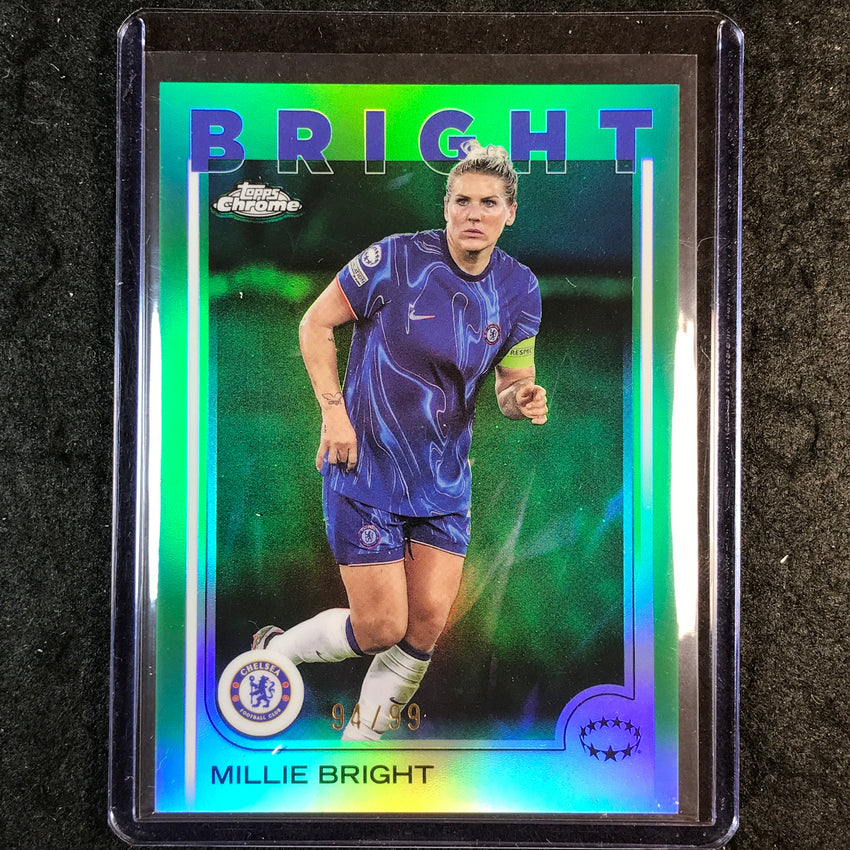 2024-25 Topps Chrome UEFA Women's MILLIE BRIGHT Base Green 94/99 #19