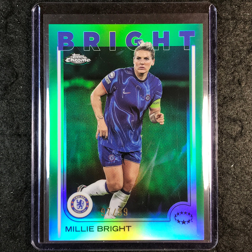 2024-25 Topps Chrome UEFA Women's MILLIE BRIGHT Base Green 97/99 #19