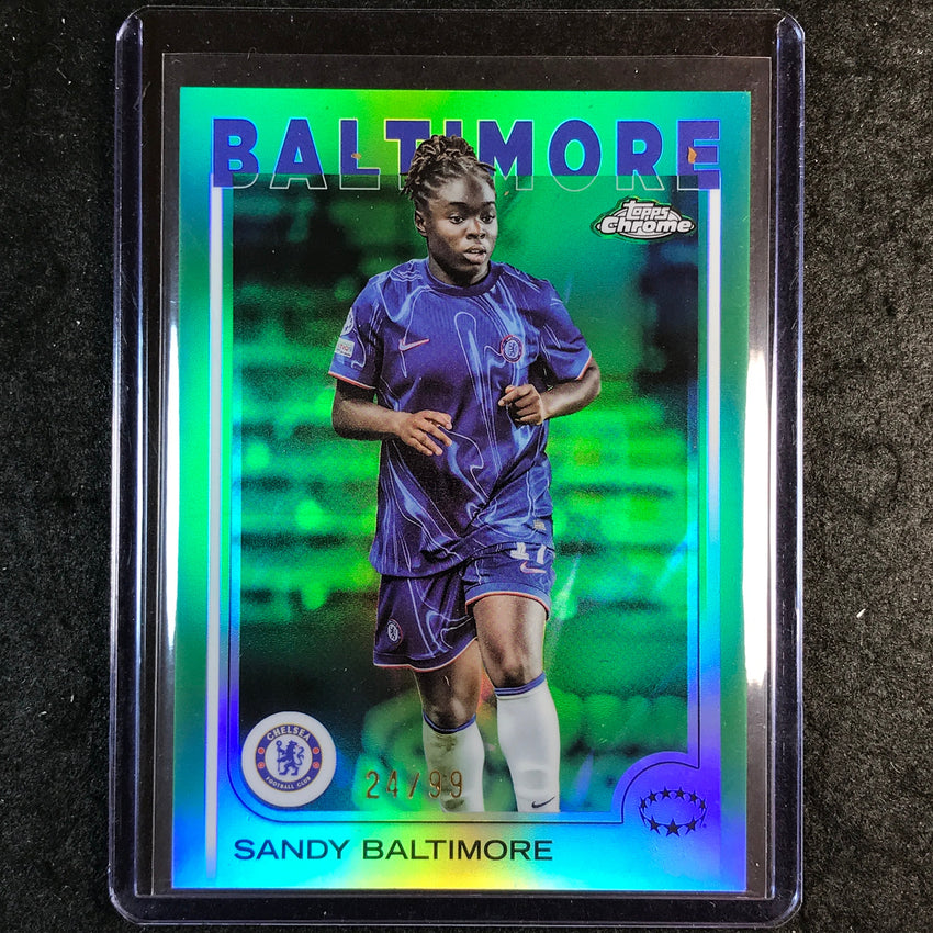 2024-25 Topps Chrome UEFA Women's SANDY BALTIMORE Base Green 24/99 #32