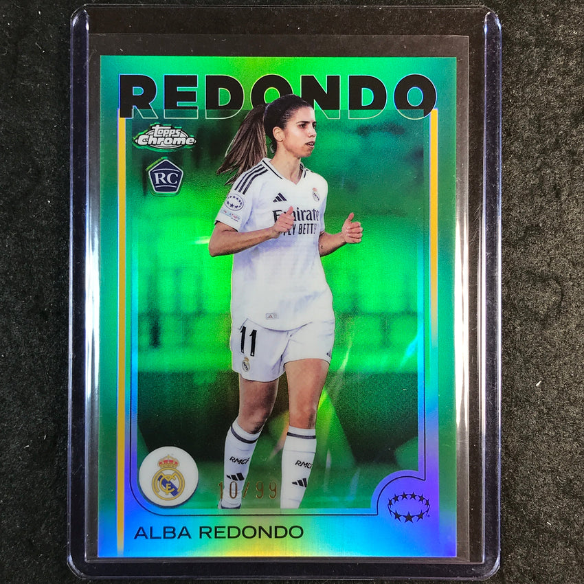 2024-25 Topps Chrome UEFA Women's ALBA REDONDO Rookie Base Green 10/99 #37