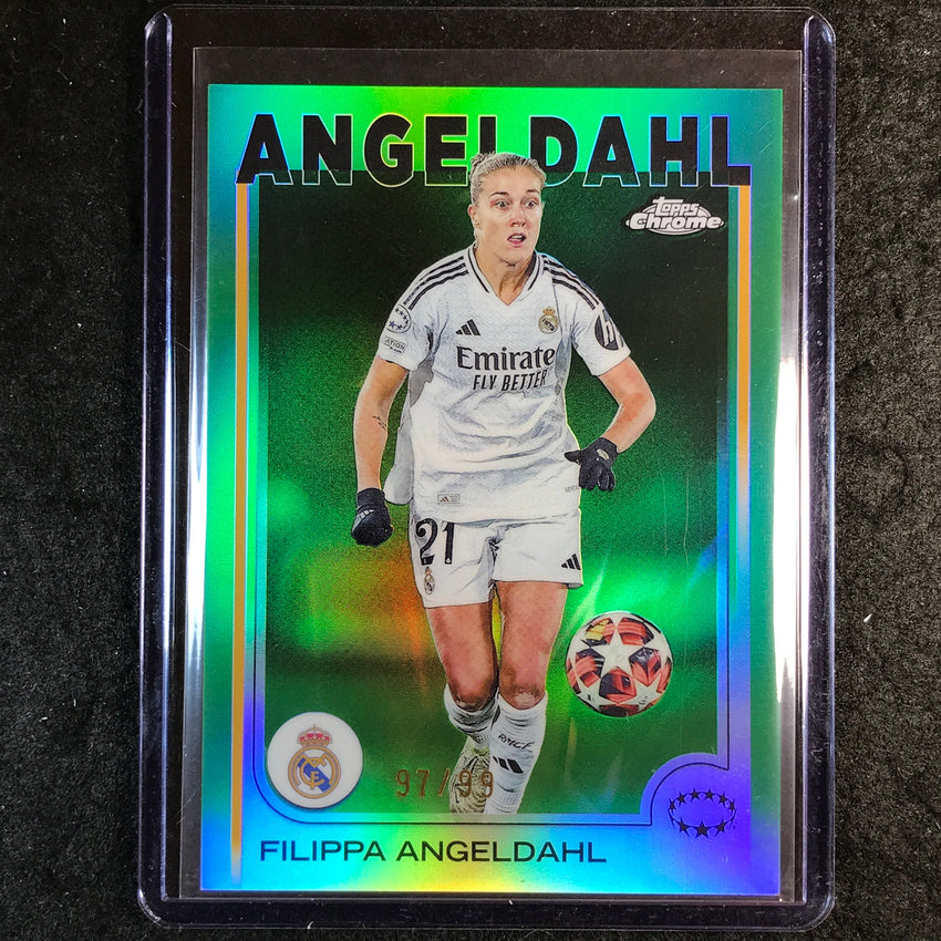 2024-25 Topps Chrome UEFA Women's FILIPPA ANGELDAHL Base Green 97/99 #49