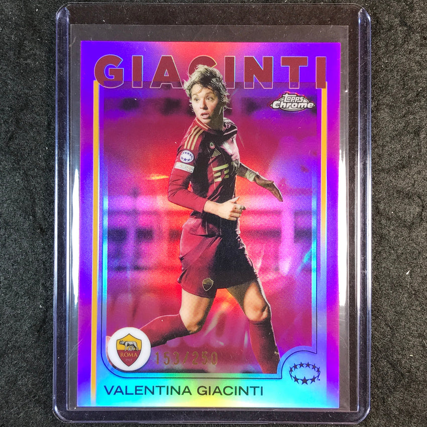 2024-25 Topps Chrome UEFA Women's VALENTINA GIACINTI Pink /250 #45