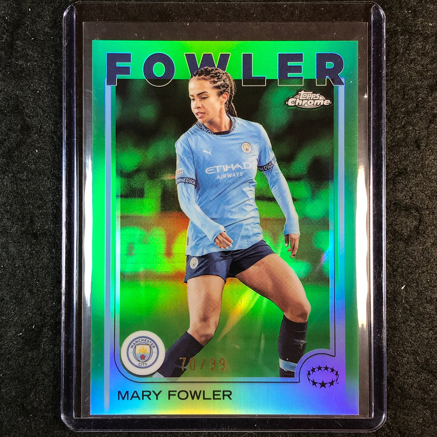 2024-25 Topps Chrome UEFA Women's MARY FOWLER Base Green 70/99 #69